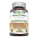 Amazing Formulas Dandelion Root Dietary Supplement 520 mg 120 Capsules