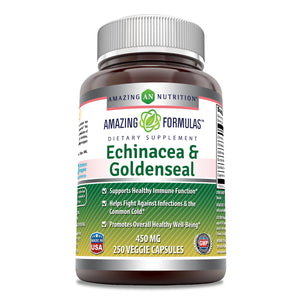 Amazing Formulas Echinacea & Goldenseal Root 450 Mg 250 Capsules