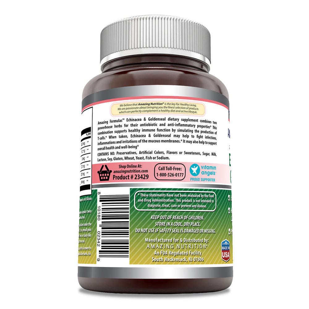 
                
                    Load image into Gallery viewer, Amazing Formulas Echinacea &amp;amp; Goldenseal Root 450 Mg 250 Capsules
                
            