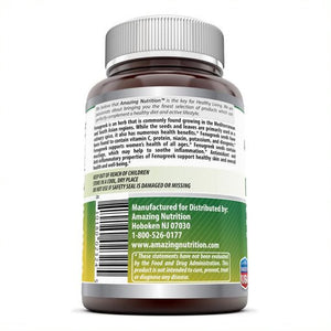 Amazing Formulas Fenugreek Seed Supplement 610 Mg 180 Veggie Capsules