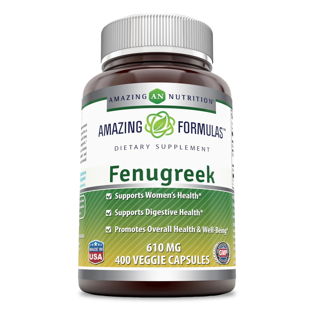 Amazing Formulas Fenugreek 610 Mg 400 Veggie Capsules
