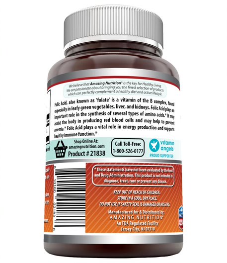 Amazing Formulas Folic Acid 800 mcg 240 Capsules