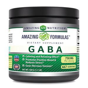 Amazing Formulas GABA Powder 500 Gram