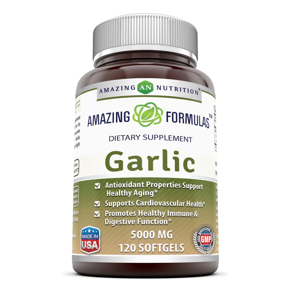 
                
                    Load image into Gallery viewer, Amazing Formulas Garlic Supplement 5000 mg 120 softgels
                
            