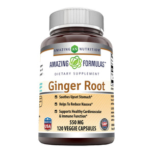 Amazing Formulas Ginger Root 550 Mg 120 Capsules