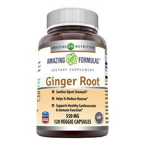 
                
                    Load image into Gallery viewer, Amazing Formulas Ginger Root 550 Mg 120 Capsules
                
            