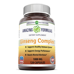 
                
                    Load image into Gallery viewer, Amazing Formulas Ginseng Complex 1000 Mg 120 Capsules
                
            