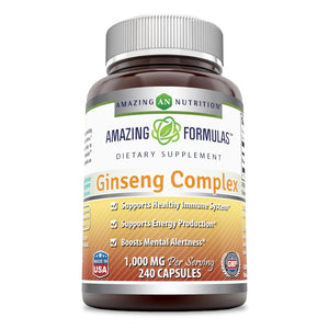 Amazing Formulas Ginseng Complex 1000 Mg 240 Capsules