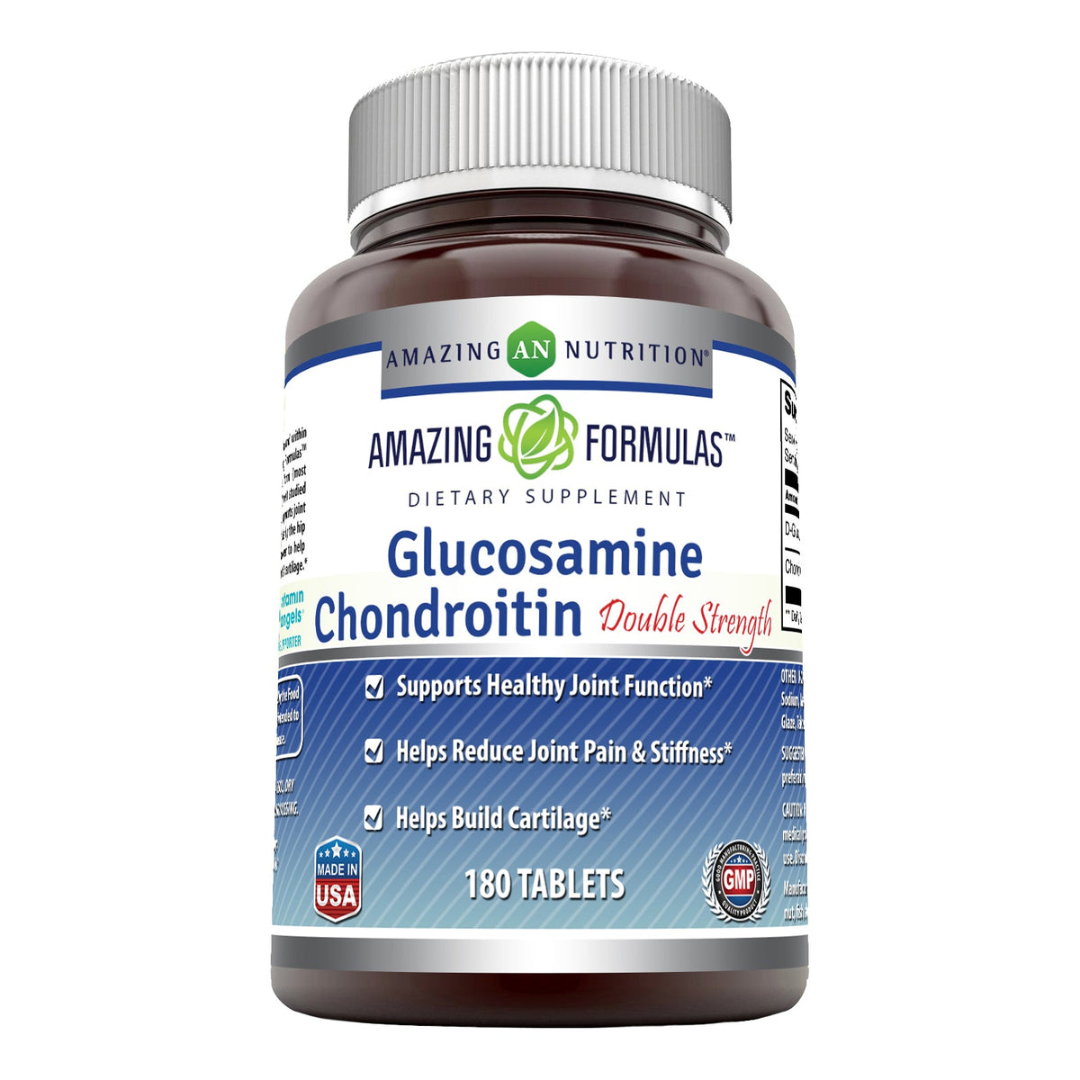 Amazing Nutrition Double Strength Glucosamine Chondroitin 180 Tablets
