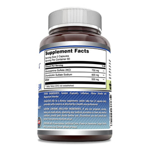Amazing Formulas Glucosamine Chondroitin & MSM Shellfish Free 120 Capsules