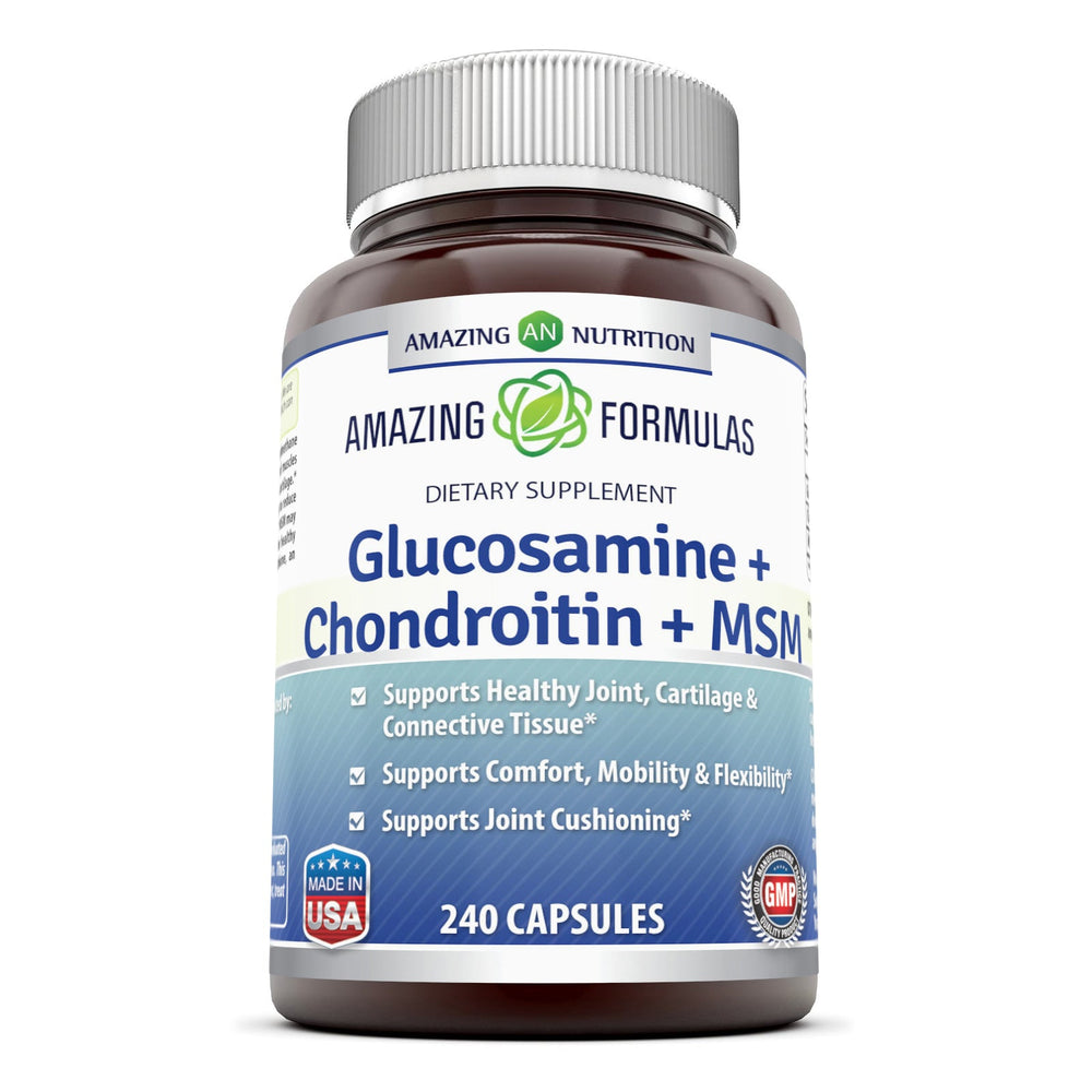 Amazing Formulas Glucosamine + Chondroitin + MSM 240 Capsules