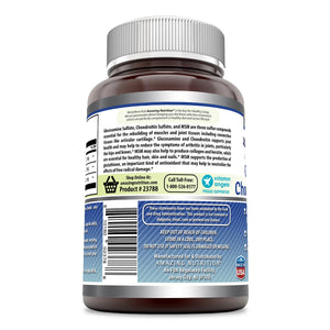 Amazing Formulas Glucosamine + Chondroitin + MSM 240 Capsules