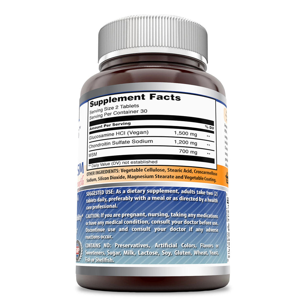 Amazing Formulas Glucosamine Chondroitin and MSM 60 Tablets