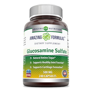 
                
                    Load image into Gallery viewer, Amazing Formulas Glucosamine Sulfate 500 Mg 240 Capsule
                
            