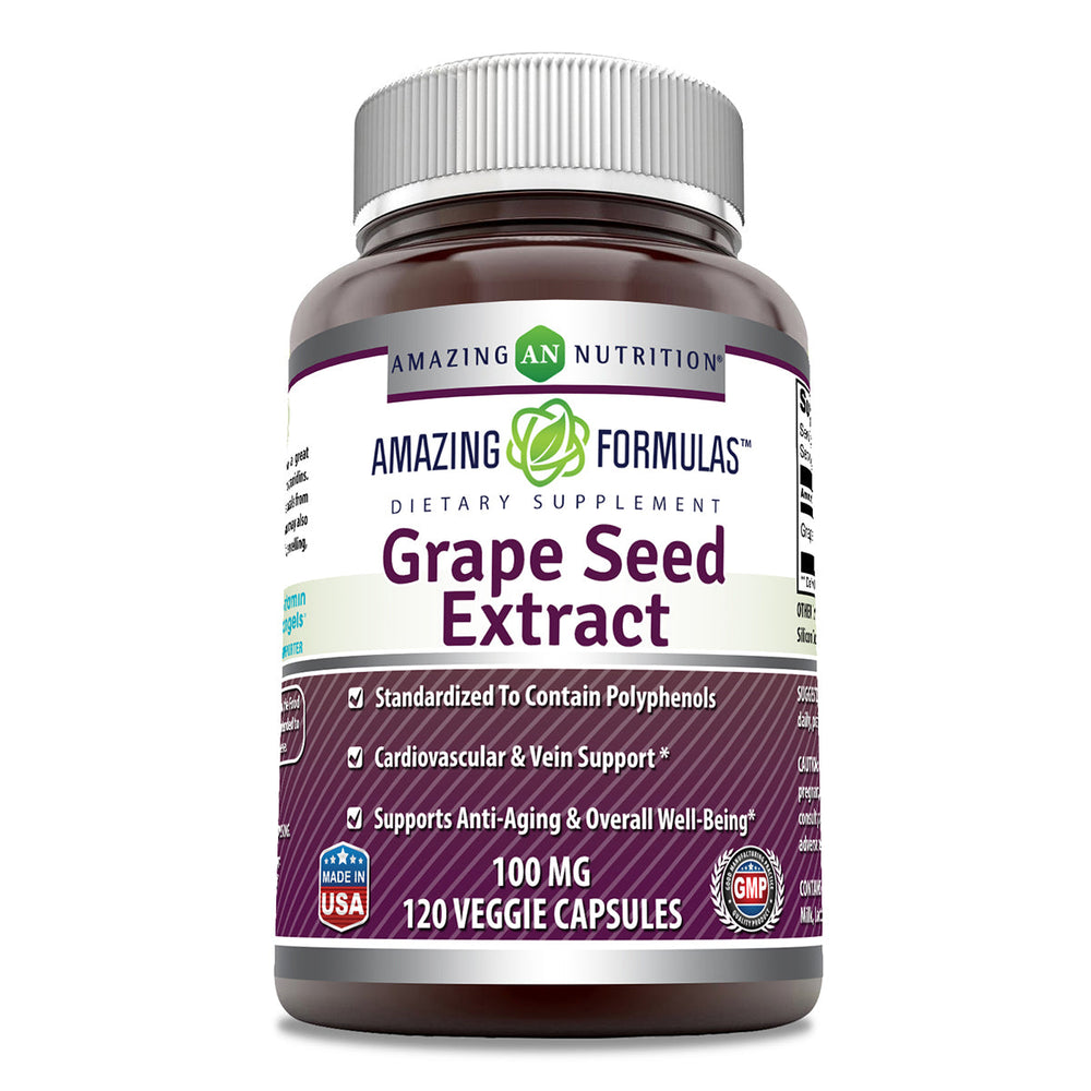 Amazing Formulas Grapeseed Extract 100 Mg 120 Capsules