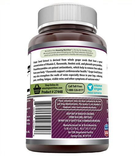 Amazing Formulas Grapeseed Extract 16000 mg Per Serving 240 Veggie Capsules