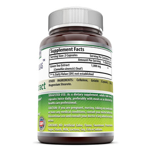 Amazing Formulas Green Tea Extract 500 Mg 250 Capsules