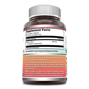 Amazing Formulas Hawthorn Berries 565mg 120 Capsules