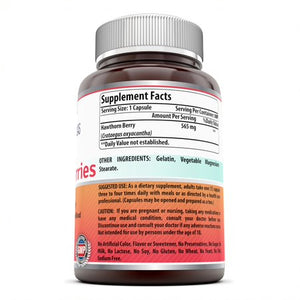 Amazing Formulas Hawthorn Berries 565 Mg 180 Capsules
