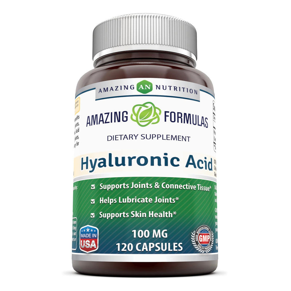 
                
                    Load image into Gallery viewer, Amazing Formulas Hyaluronic Acid 100 mg 120 Capsules
                
            