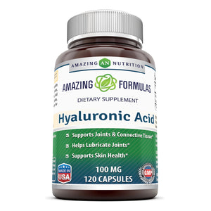 
                
                    Load image into Gallery viewer, Amazing Formulas Hyaluronic Acid 100 mg 120 Capsules
                
            