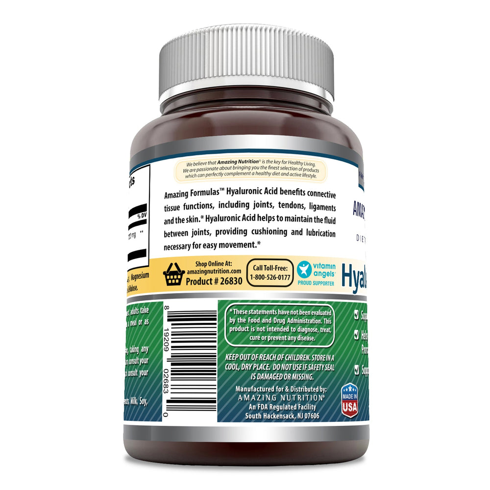 Amazing Formulas Hyaluronic Acid 200 mg 120 Capsules