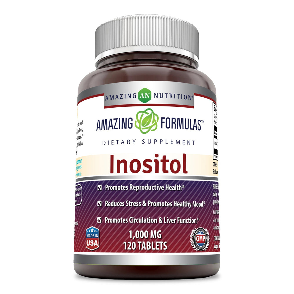 
                
                    Load image into Gallery viewer, Amazing Formulas Inositol 1000 Mg 120 Tablets
                
            