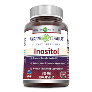Amazing Formulas Inositol 500 mg 100 Capsules