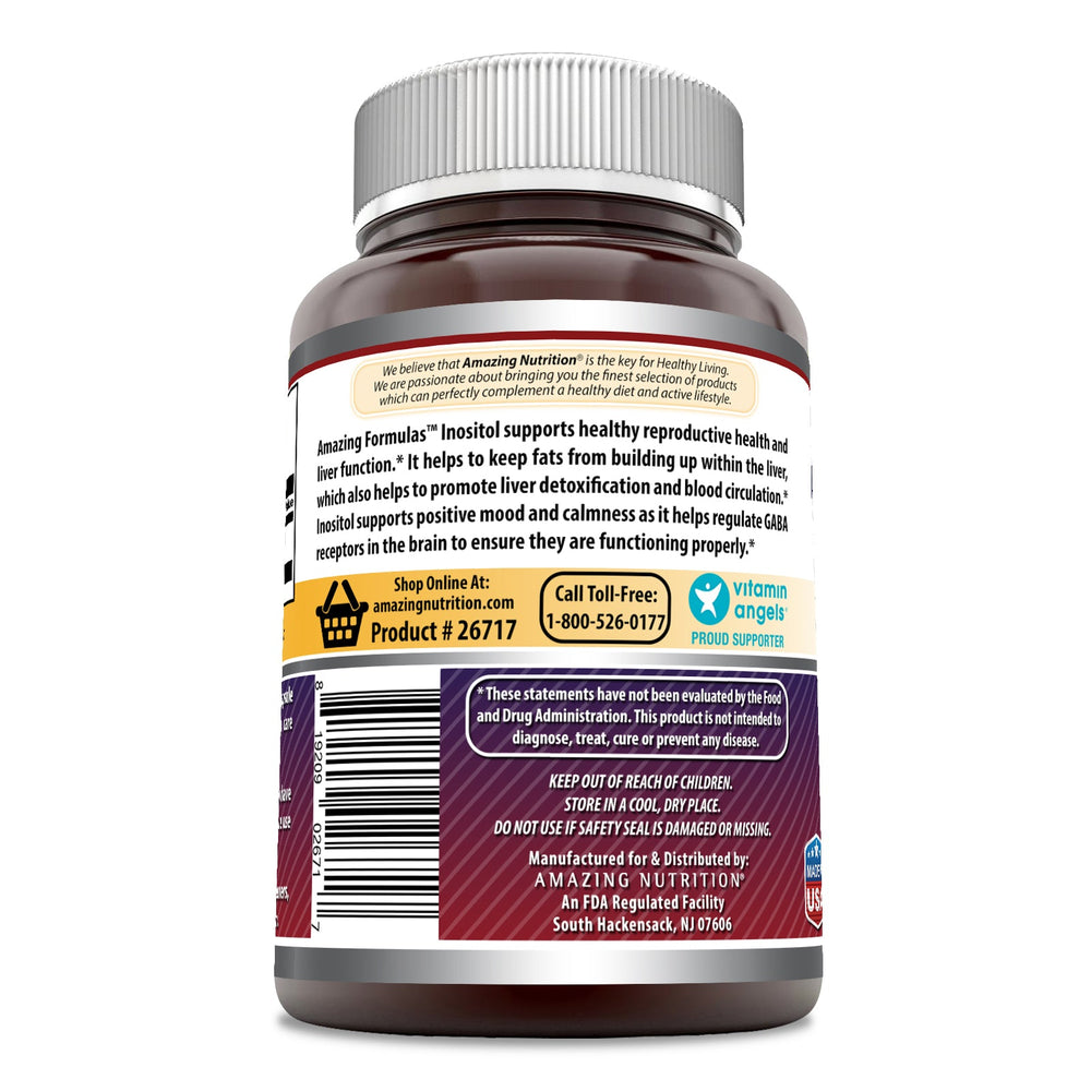 Amazing Formulas Inositol 500 mg 100 Capsules