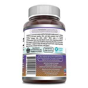 Amazing Formulas L-Arginine 500 mg 250 Capsules