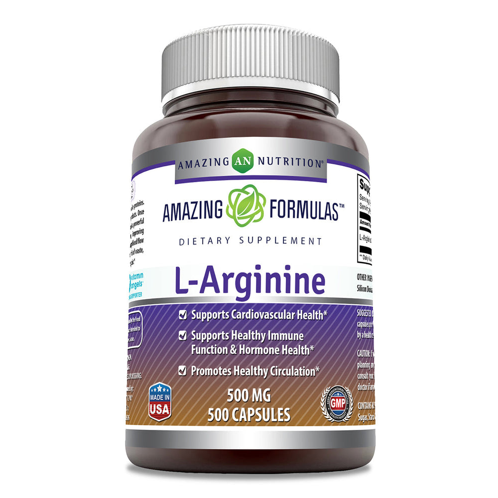 
                
                    Load image into Gallery viewer, Amazing Formulas L-Arginine 500 Mg 500 Capsules
                
            