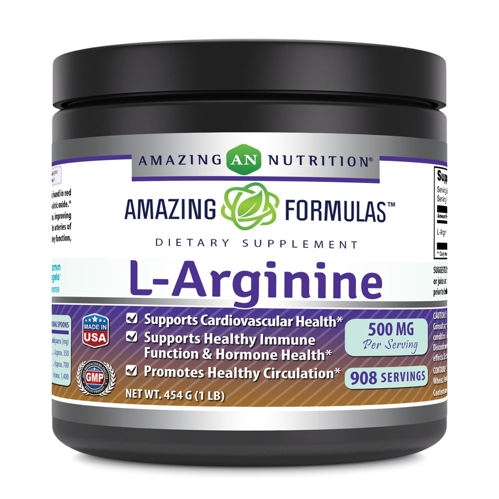 Amazing Formulas L-Arginine 1 lb Powder (Approx. 454 Servings)