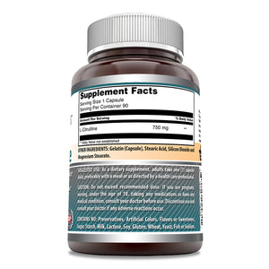 Amazing Formulas L Citrulline 750 Mg 90 Capsules