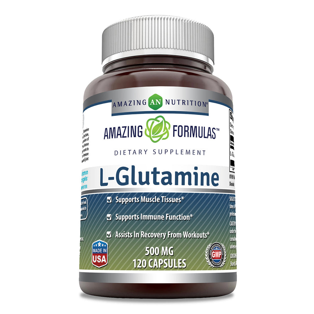 
                
                    Load image into Gallery viewer, Amazing Formulas L Glutamine 500 Mg 120 Capsules
                
            