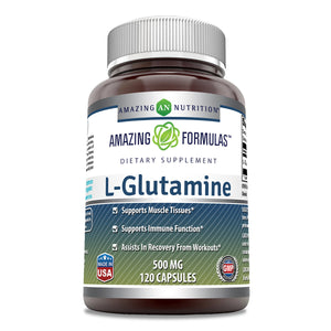 Amazing Formulas L Glutamine 500 Mg 120 Capsules