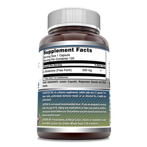 Amazing Formulas L Glutamine 500 Mg 120 Capsules