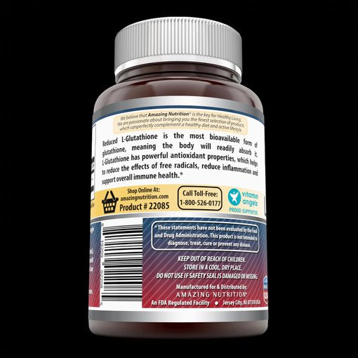 Amazing Formulas L-Glutathione 500 Mg 120 Veggie Capsules