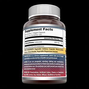 Amazing Formulas L-Glutathione 500 Mg 120 Veggie Capsules