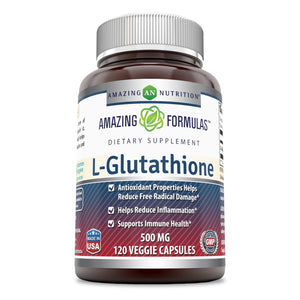 Amazing Formulas L-Glutathione 500 Mg 120 Veggie Capsules