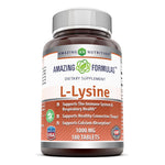 Amazing Formulas L-Lysine - 1000mg 180 Vegetarian Tablets