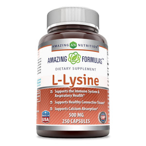 Amazing Formulas L-Lysine 500mg 250 Caspules