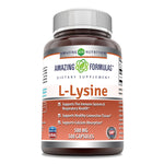 Amazing Formulas L-Lysine 500 mg 500 Caspules