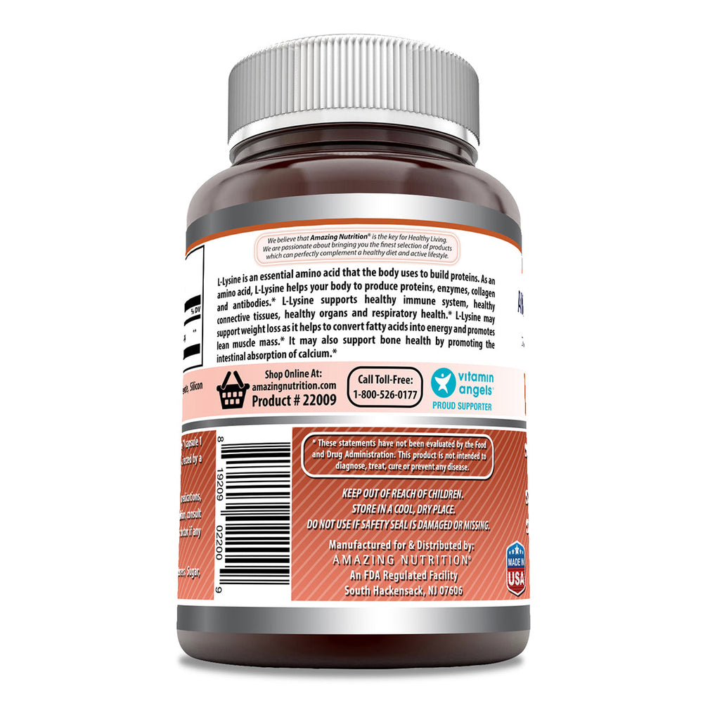 Amazing Formulas L-Lysine 500 mg 500 Caspules