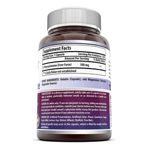 Amazing Formulas L-Phenylalanine Dietary Supplement 500 mg 120 Capsules