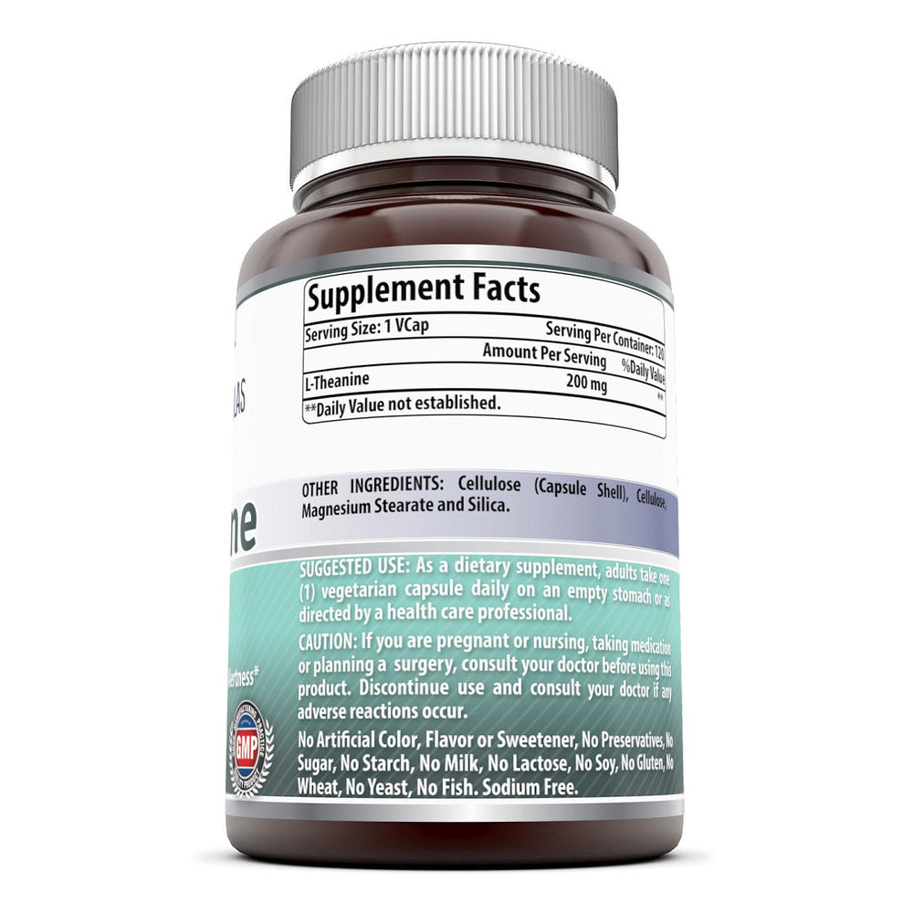 Amazing Formulas L Theanine 200 Mg 120 Capsules