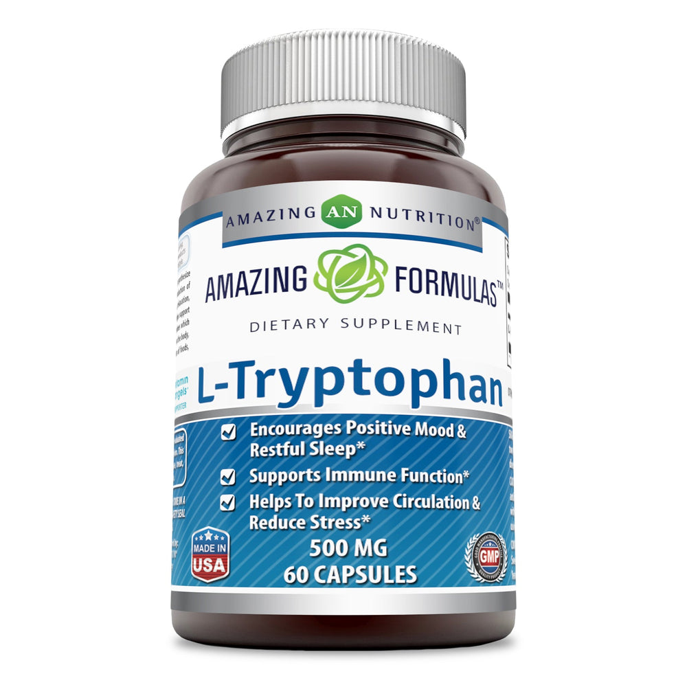 
                
                    Load image into Gallery viewer, Amazing Formulas L Tryptophan 500 Mg 60 capsules
                
            
