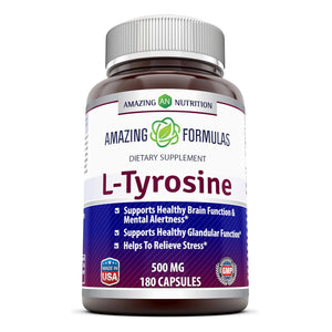 Amazing Formulas L Tyrosine 500 mg 180 Capsules