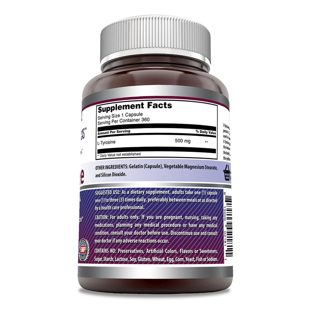 Amazing Formulas L-Tyrosine - 500 Mg, 360 Capsules