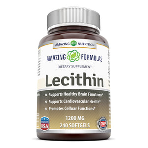Amazing Formulas Lecithin 1200 Mg 240 Softgels - Amazing Nutrition