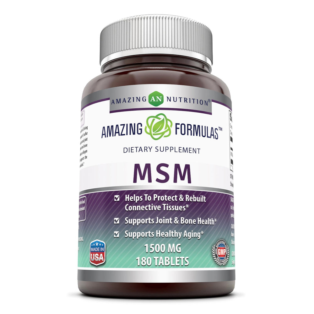 Amazing Formulas MSM 1500 mg 180 Tablets